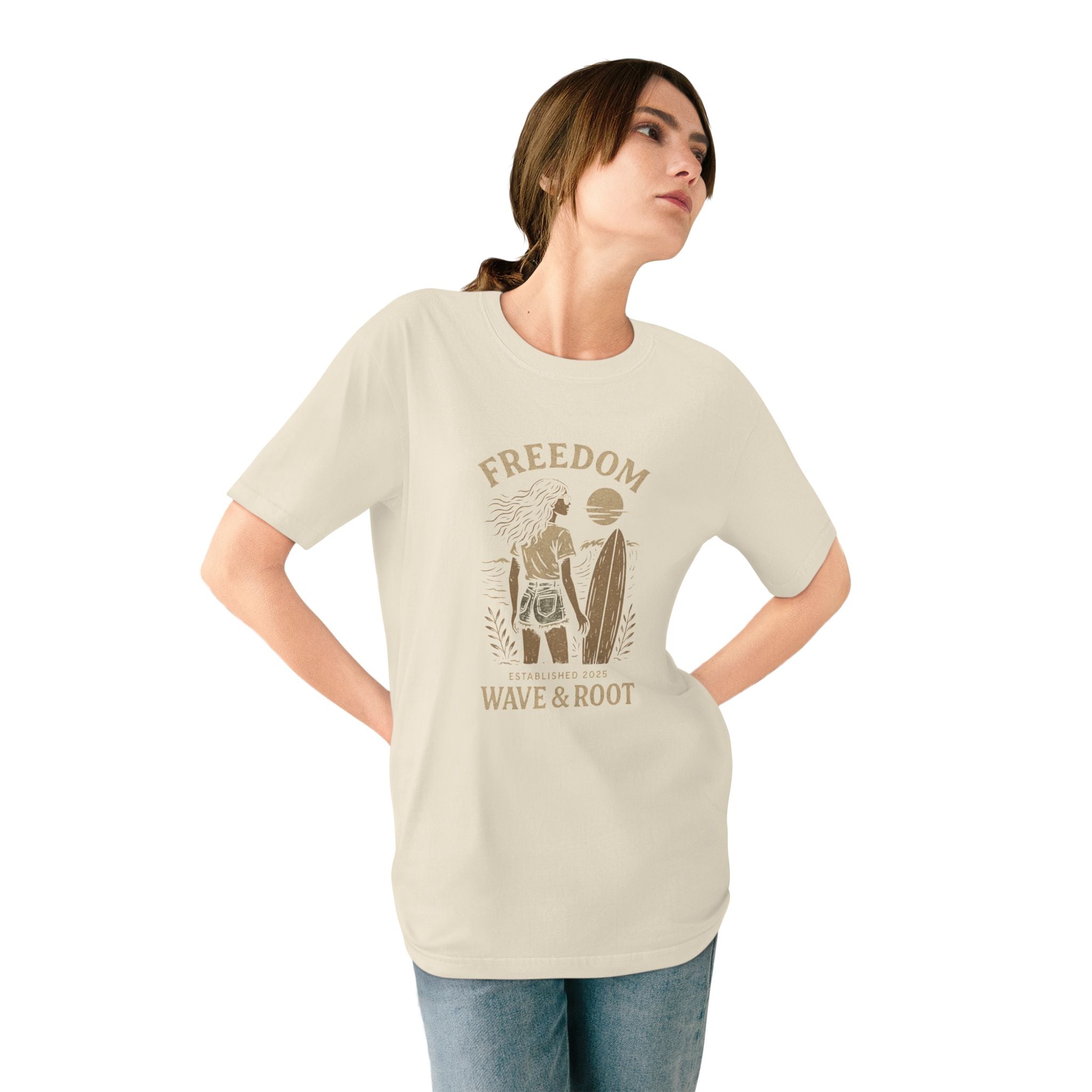Wave & Root „Freedom Vintage Tee“ – für Frauen, die den Ozean im Herzen tragen