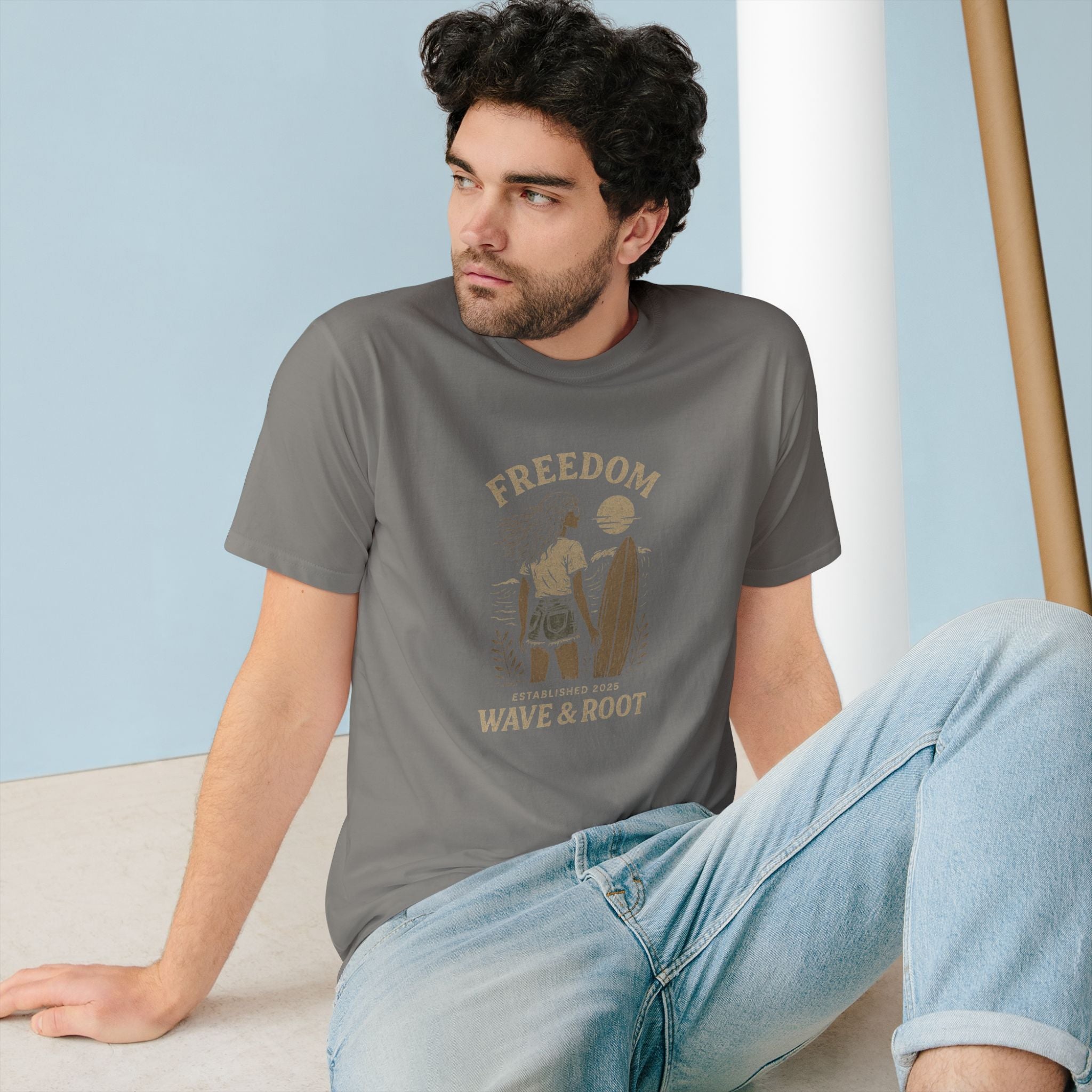 Wave & Root „Freedom Vintage Tee“ – für Frauen, die den Ozean im Herzen tragen
