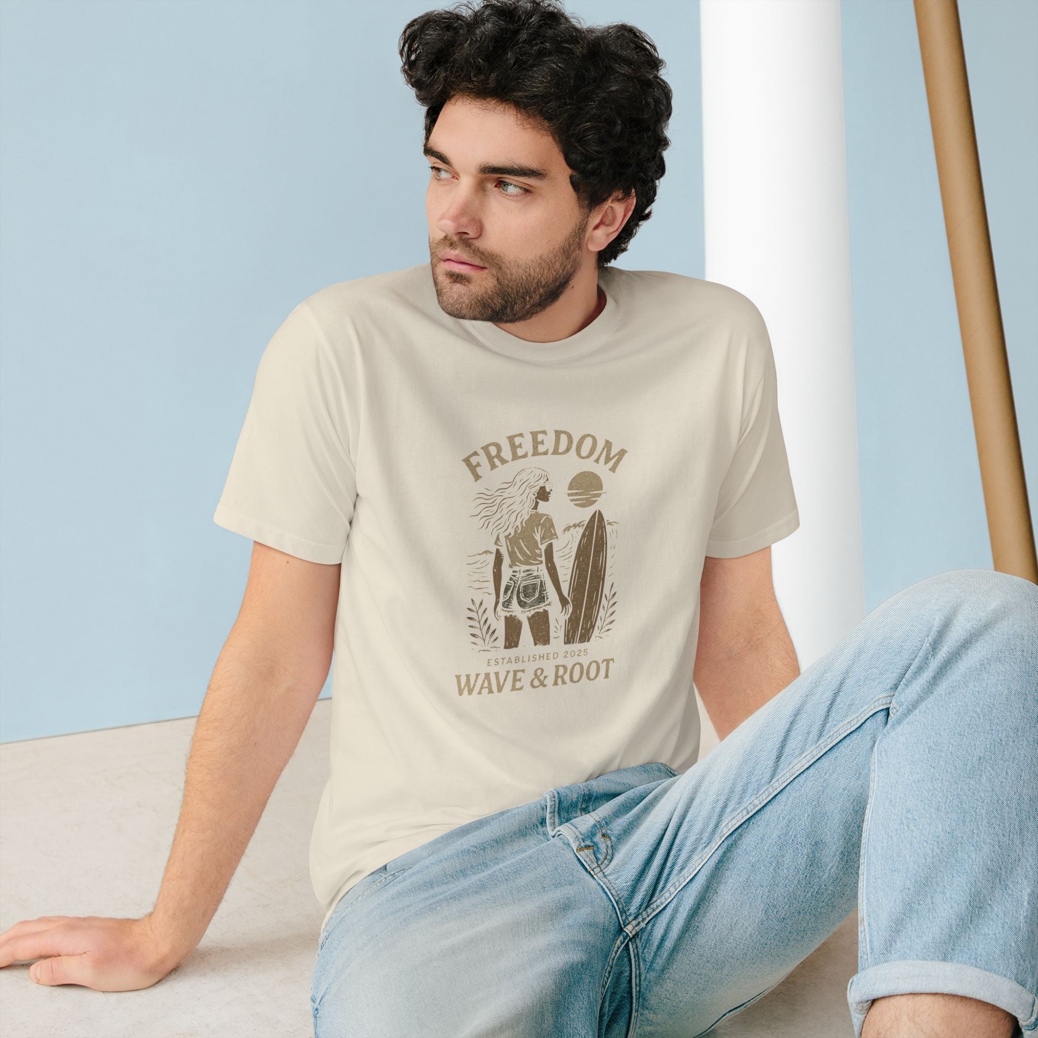Wave & Root „Freedom Vintage Tee“ – für Frauen, die den Ozean im Herzen tragen