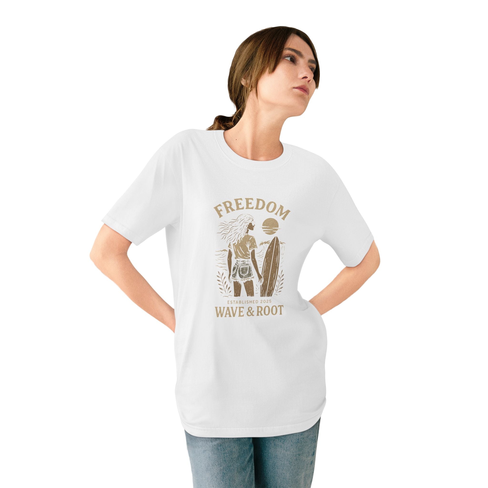 Wave & Root „Freedom Vintage Tee“ – für Frauen, die den Ozean im Herzen tragen